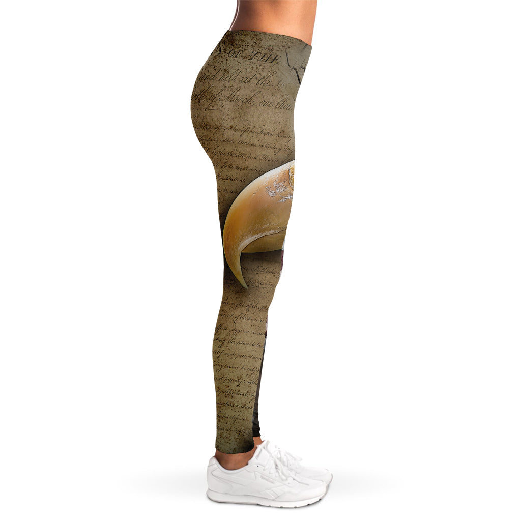 American Land Of Liberty Print Women's Leggings