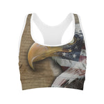 American Land Of Liberty Print Women's Sports Bra