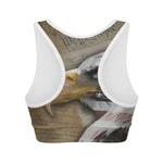 American Land Of Liberty Print Women's Sports Bra