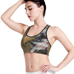 American Land Of Liberty Print Women's Sports Bra