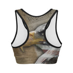 American Land Of Liberty Print Women's Sports Bra