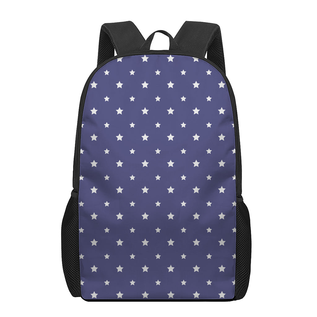 American Little Star Pattern Print 17 Inch Backpack