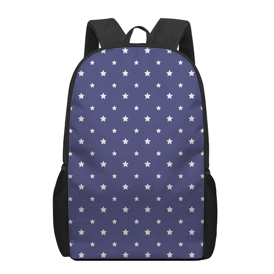 American Little Star Pattern Print 17 Inch Backpack