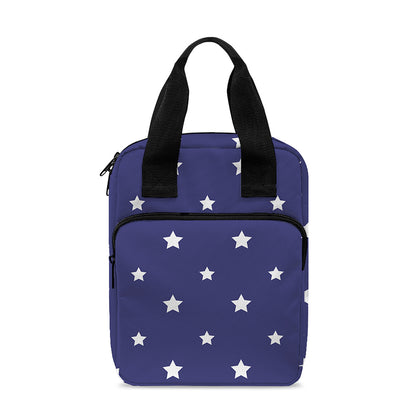 American Little Star Pattern Print Bible Tote Bag