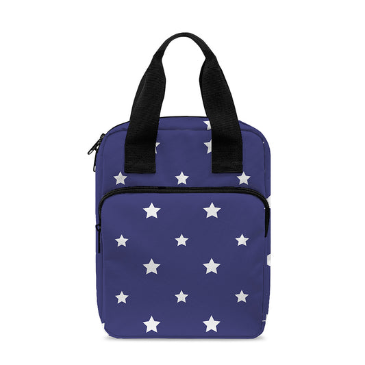 American Little Star Pattern Print Bible Tote Bag