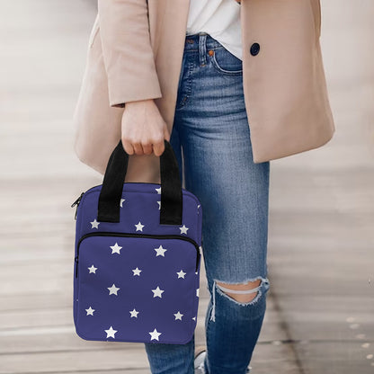 American Little Star Pattern Print Bible Tote Bag