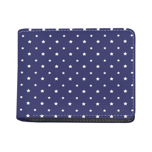 American Little Star Pattern Print Bifold Wallet