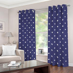 American Little Star Pattern Print Blackout Grommet Curtains