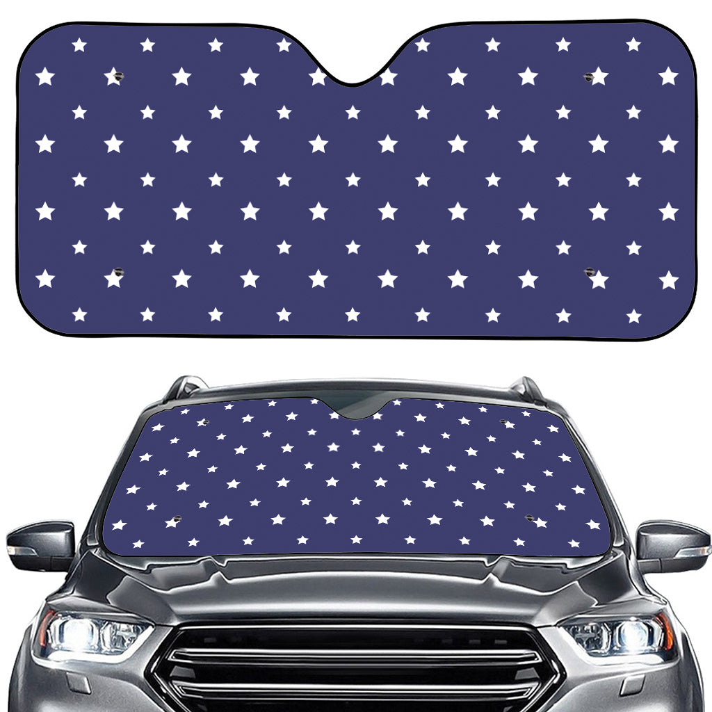 American Little Star Pattern Print Car Windshield Sun Shade