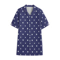 American Little Star Pattern Print Cotton Hawaiian Shirt
