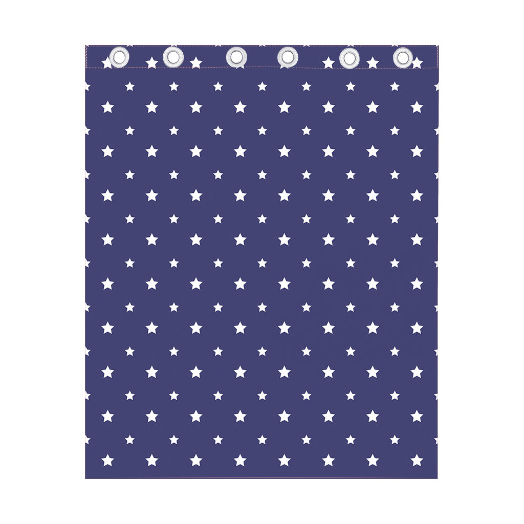 American Little Star Pattern Print Curtain