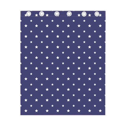 American Little Star Pattern Print Curtain