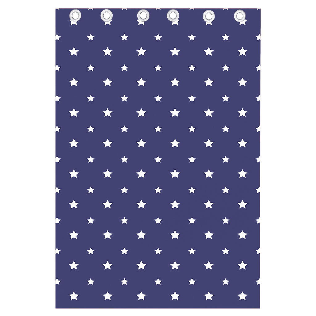 American Little Star Pattern Print Curtain