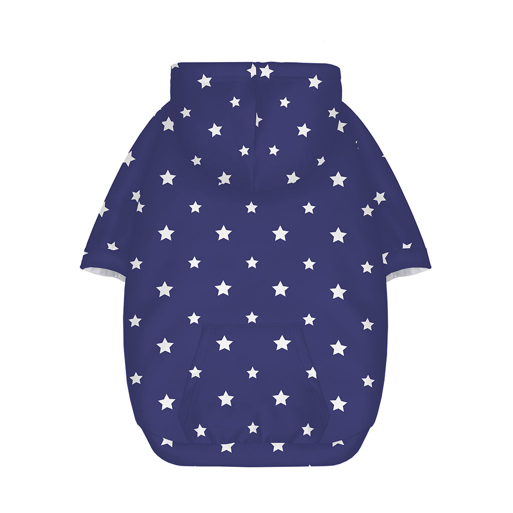 American Little Star Pattern Print Dog Zip Up Hoodie