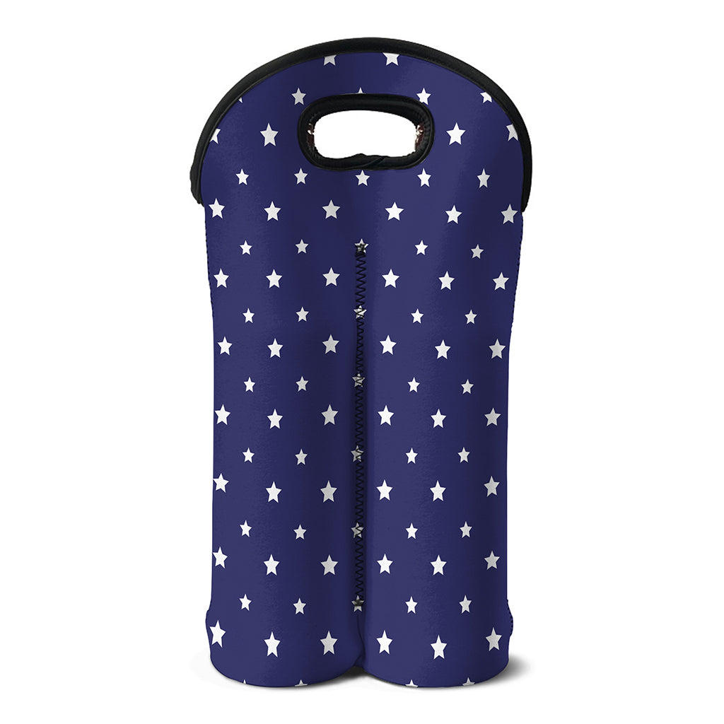 American Little Star Pattern Print Double Neoprene Wine Tote
