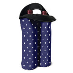 American Little Star Pattern Print Double Neoprene Wine Tote