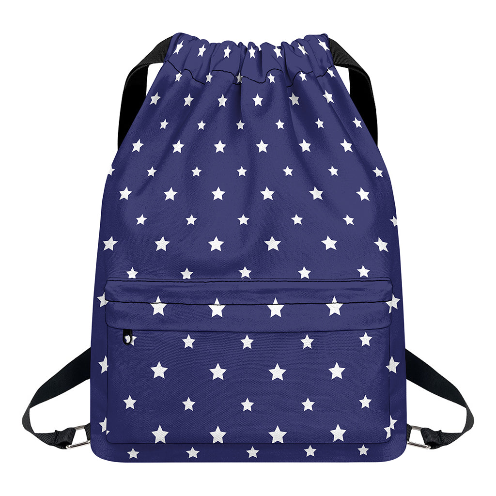 American Little Star Pattern Print Drawstring Backpack