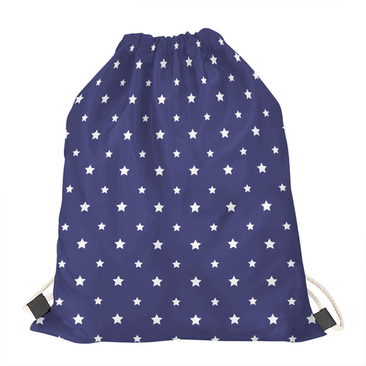 American Little Star Pattern Print Drawstring Bag