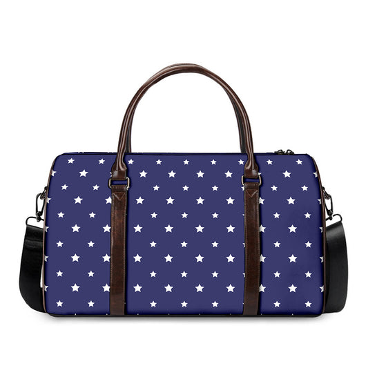 American Little Star Pattern Print Duffle Bag