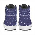 American Little Star Pattern Print High Top Leather Sneakers