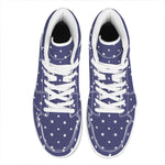 American Little Star Pattern Print High Top Leather Sneakers