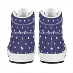 American Little Star Pattern Print High Top Leather Sneakers