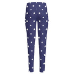 American Little Star Pattern Print High-Waisted Pocket Leggings