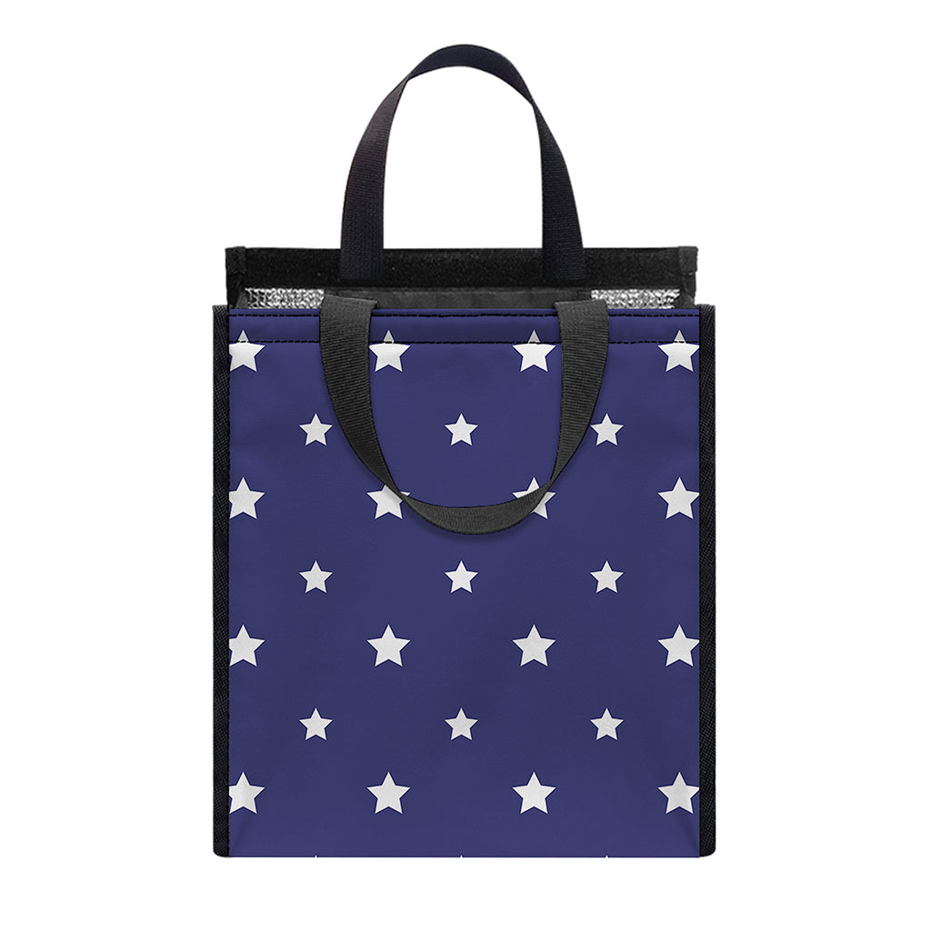 American Little Star Pattern Print Insulated Lunch Tote