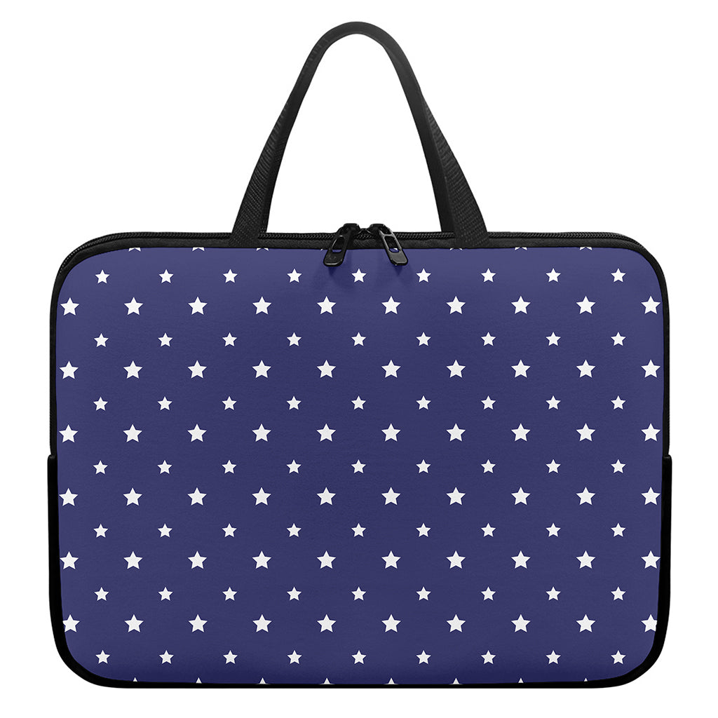 American Little Star Pattern Print Laptop Sleeve With Handle