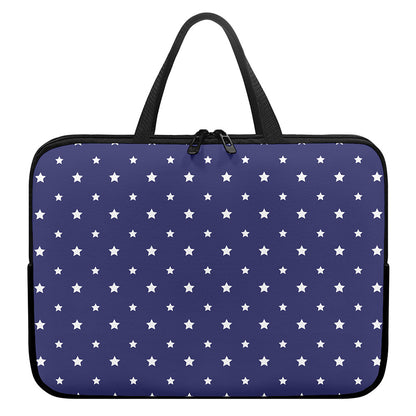American Little Star Pattern Print Laptop Sleeve With Handle