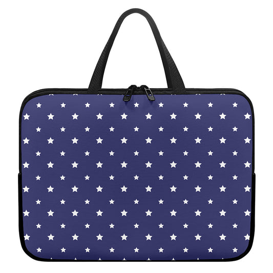 American Little Star Pattern Print Laptop Sleeve With Handle