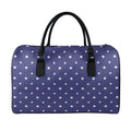 American Little Star Pattern Print Leather Duffel Bag