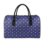 American Little Star Pattern Print Leather Duffle Bag