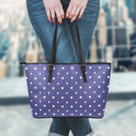 American Little Star Pattern Print Leather Tote Bag