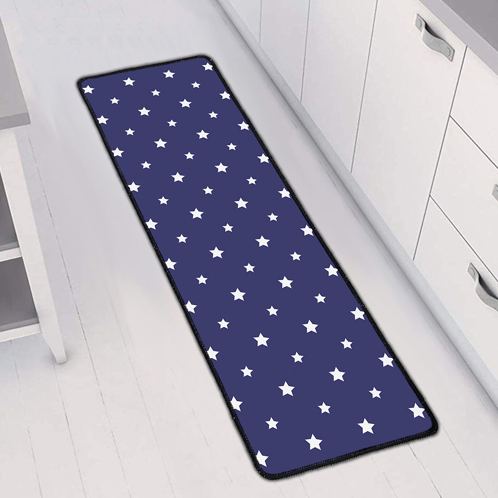 American Little Star Pattern Print Long Kitchen Mat