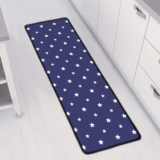 American Little Star Pattern Print Long Kitchen Mat