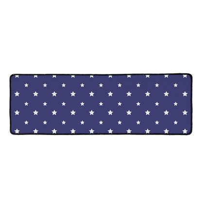 American Little Star Pattern Print Long Kitchen Mat