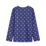 American Little Star Pattern Print Long Sleeve Short Coat