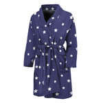 American Little Star Pattern Print Men's Bathrobe