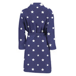 American Little Star Pattern Print Men's Bathrobe