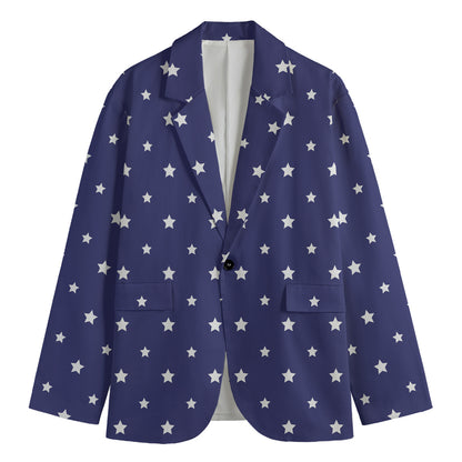 American Little Star Pattern Print Men's Blazer