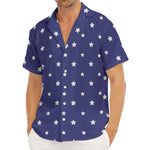 American Little Star Pattern Print Men's Deep V-Neck Shirt