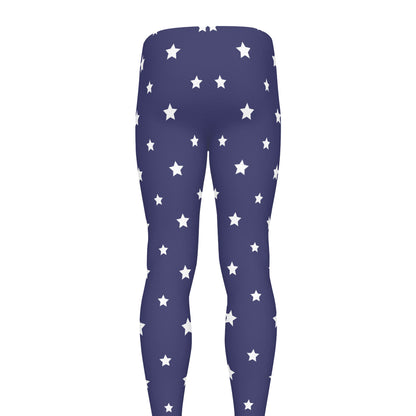 American Little Star Pattern Print Men's leggings