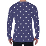 American Little Star Pattern Print Men's Long Sleeve T-Shirt