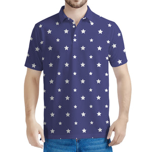 American Little Star Pattern Print Men's Polo Shirt