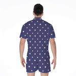 American Little Star Pattern Print Men's Rompers