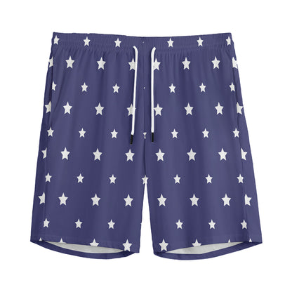 American Little Star Pattern Print Men's Sports Shorts
