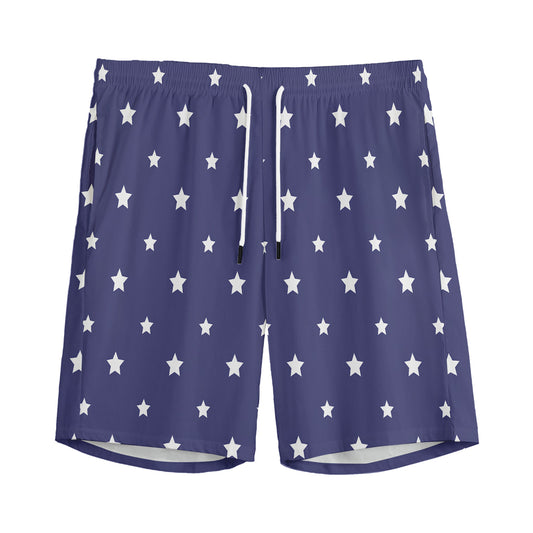 American Little Star Pattern Print Men's Sports Shorts