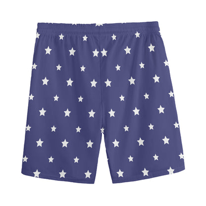 American Little Star Pattern Print Men's Sports Shorts
