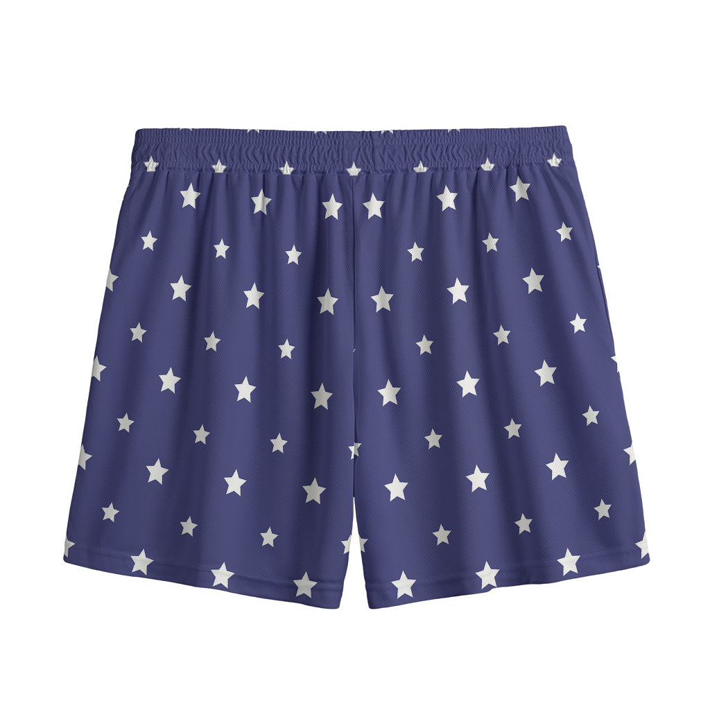 American Little Star Pattern Print Mesh Shorts